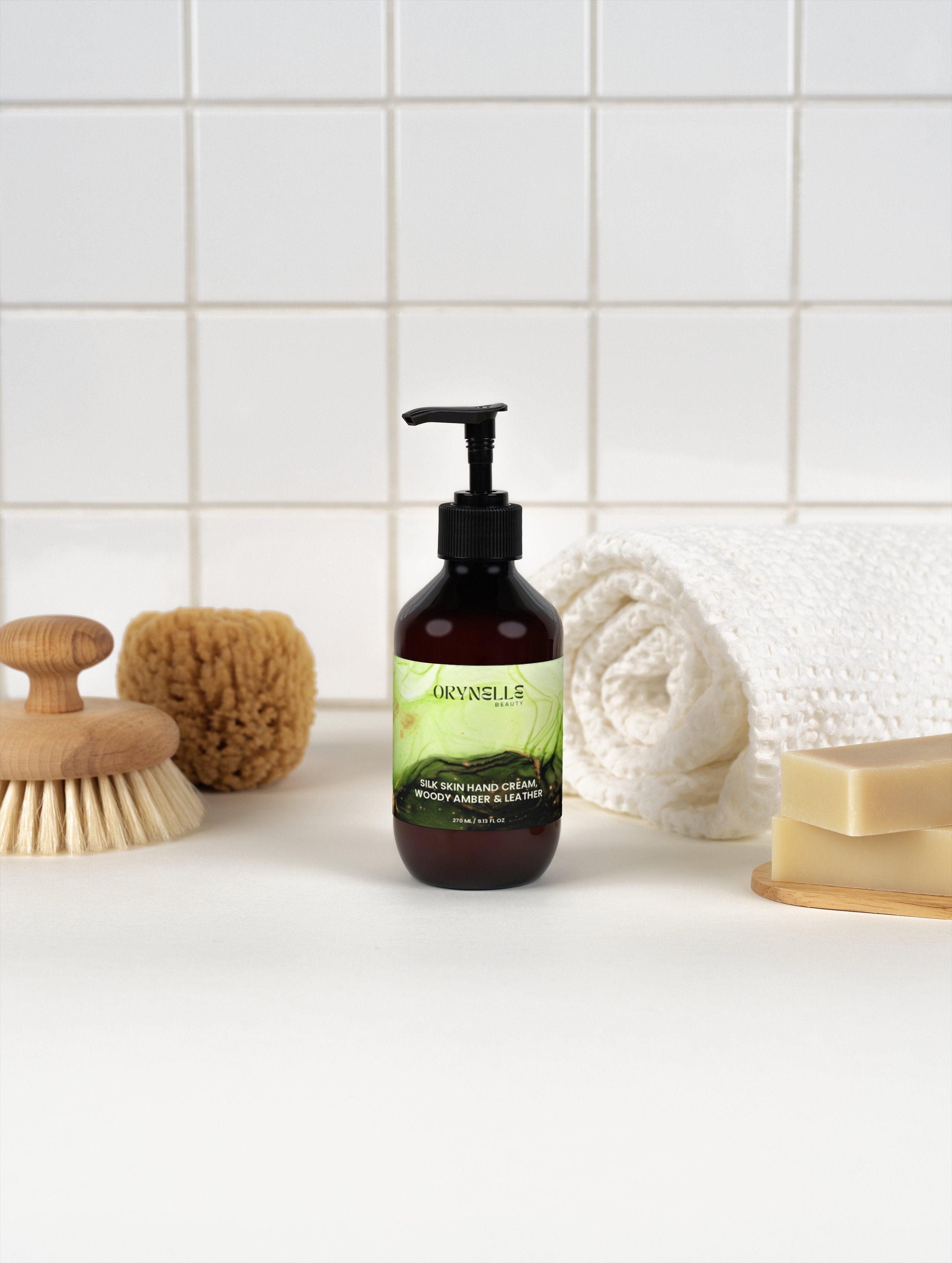 Silk Skin Hand Cream, Woody Amber & Leather