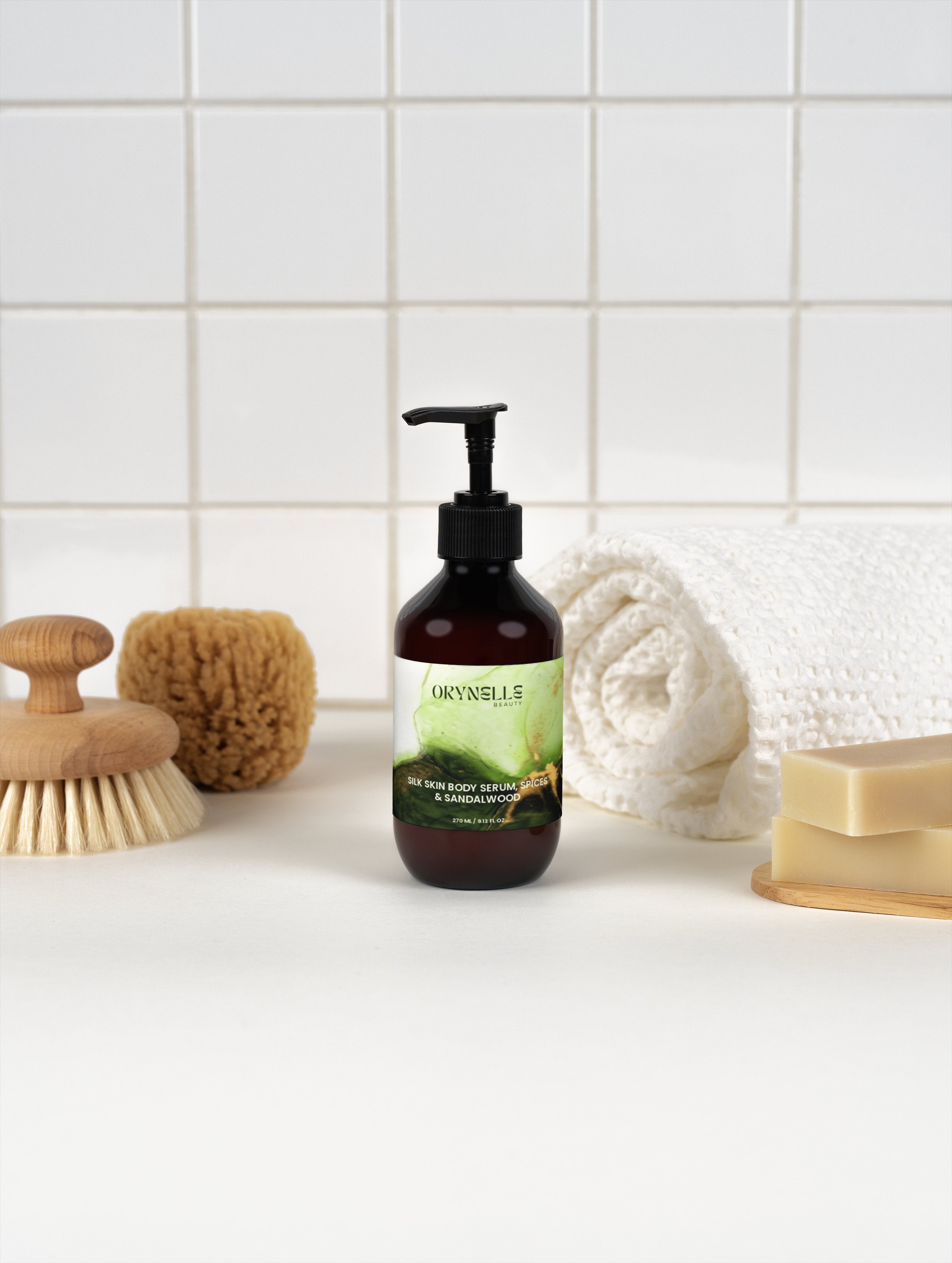 Silk Skin Body Serum, Spices & Sandalwood