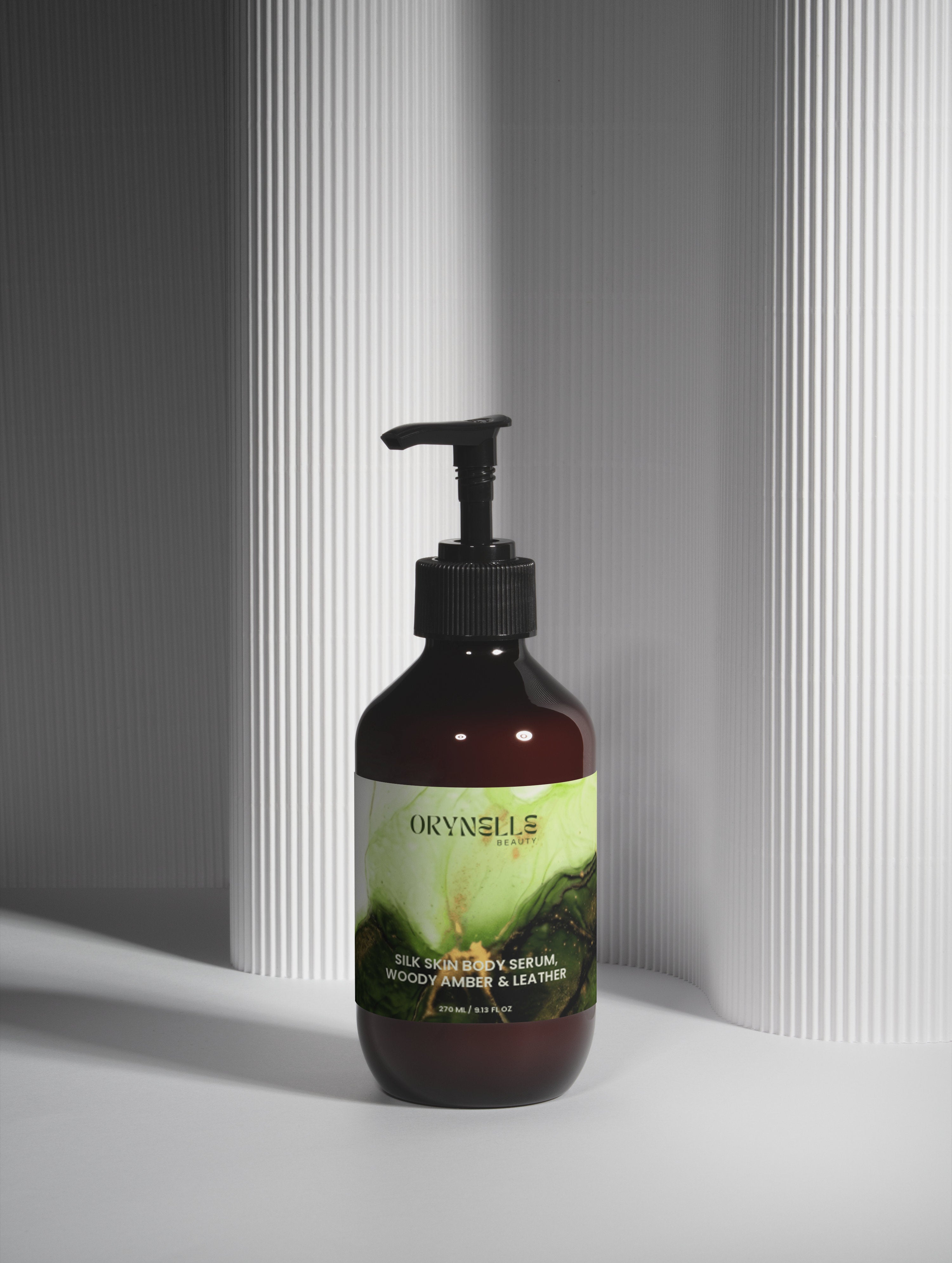 Silk Skin Body Serum, Woody Amber & Leather